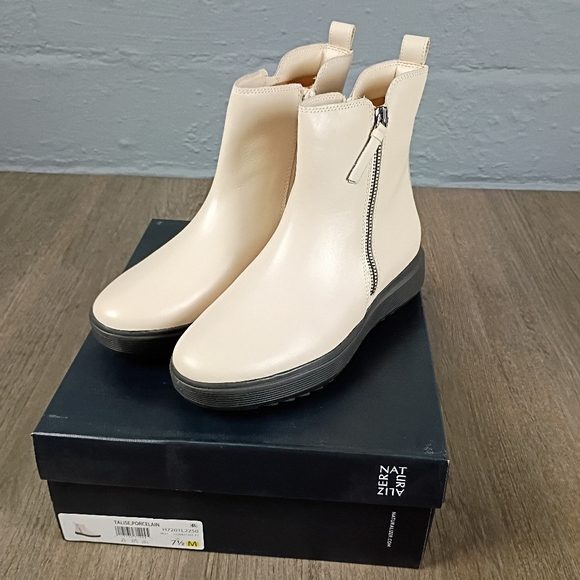 Naturalizer Talise Porcelain Ankle Booties Size 7.5 New In Box - Picture 1 of 10